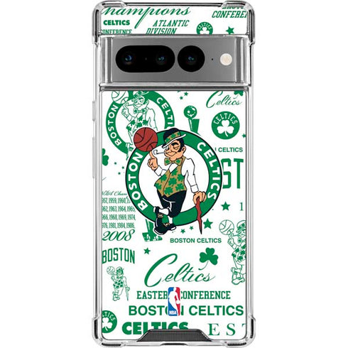NBA Boston Celtics Historic Blast Google Pixel 7 Pro Clear Case